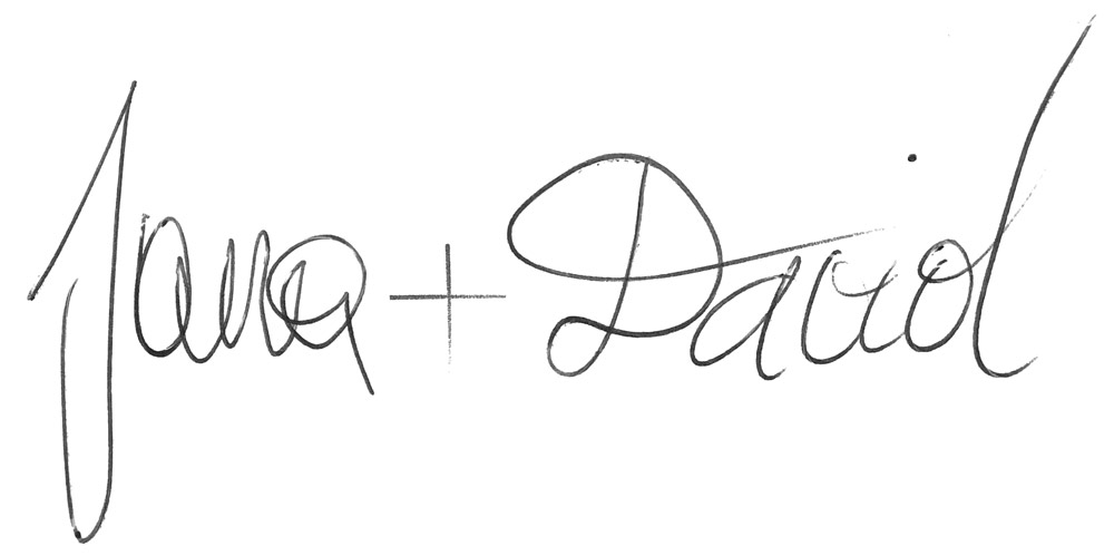 Unterschrift Jana & David